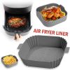 Air Fryer Silicone Pot Basket Liners Non-Stick Safe Oven Baking Tray Accessories