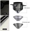 1 Pc Portable Foldable Coffee Filter Stainless Steel Easy Clean Reusable Coffee Funnel Paperless Pour Over Holder Coffee Dripper