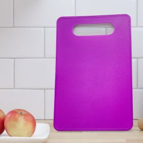 Fruit And Vegetable Plastic Cutting Board Barbecue Picnic Travel Disposable (Option: Dark Purple Self Adhesive Bag-Square)