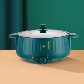 Non Stick Pot Household Electric Pot Integrated Type (Option: Green-24cm-UK)